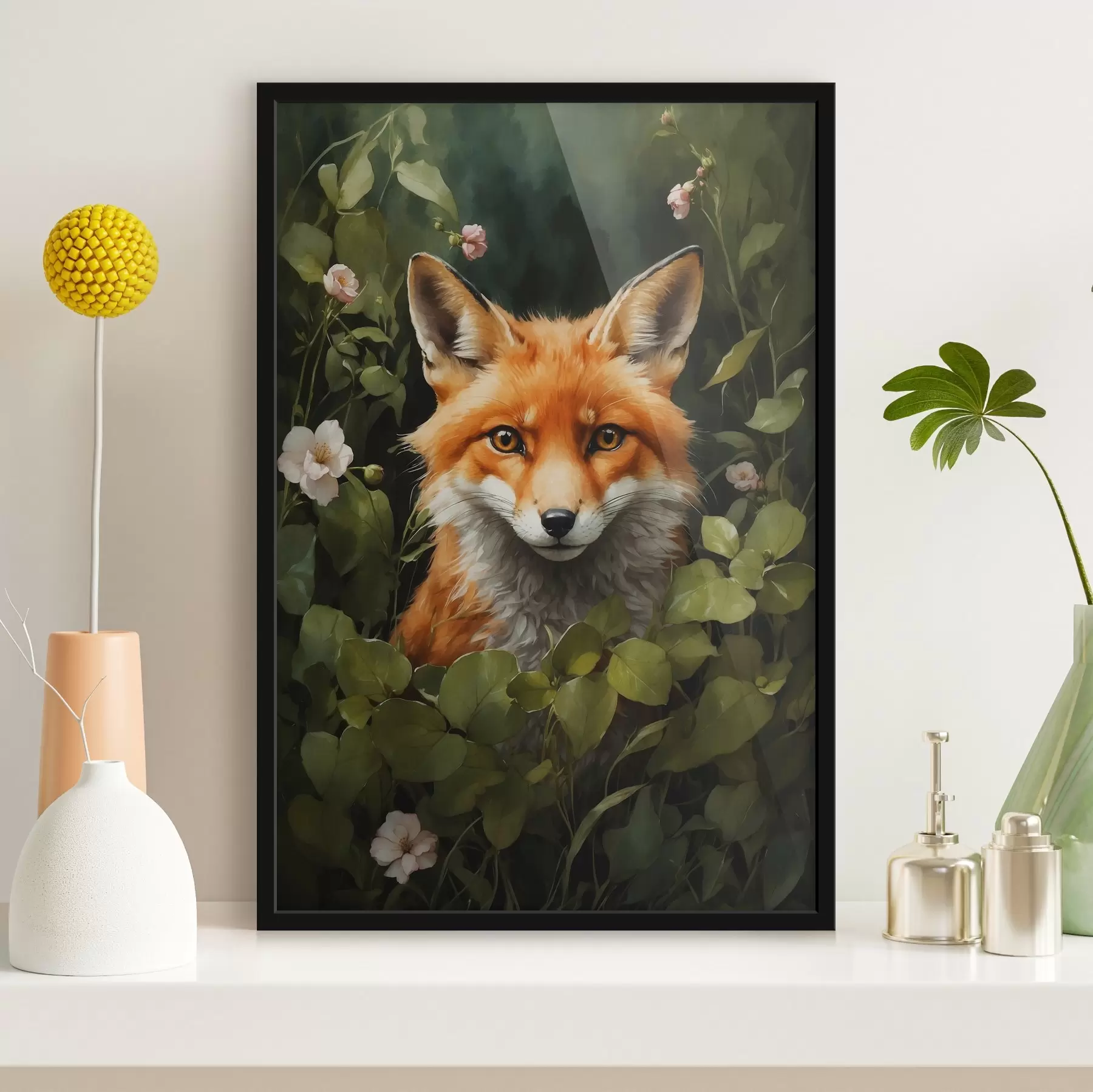 fotószőnyeg Róka a bokrokban f41777