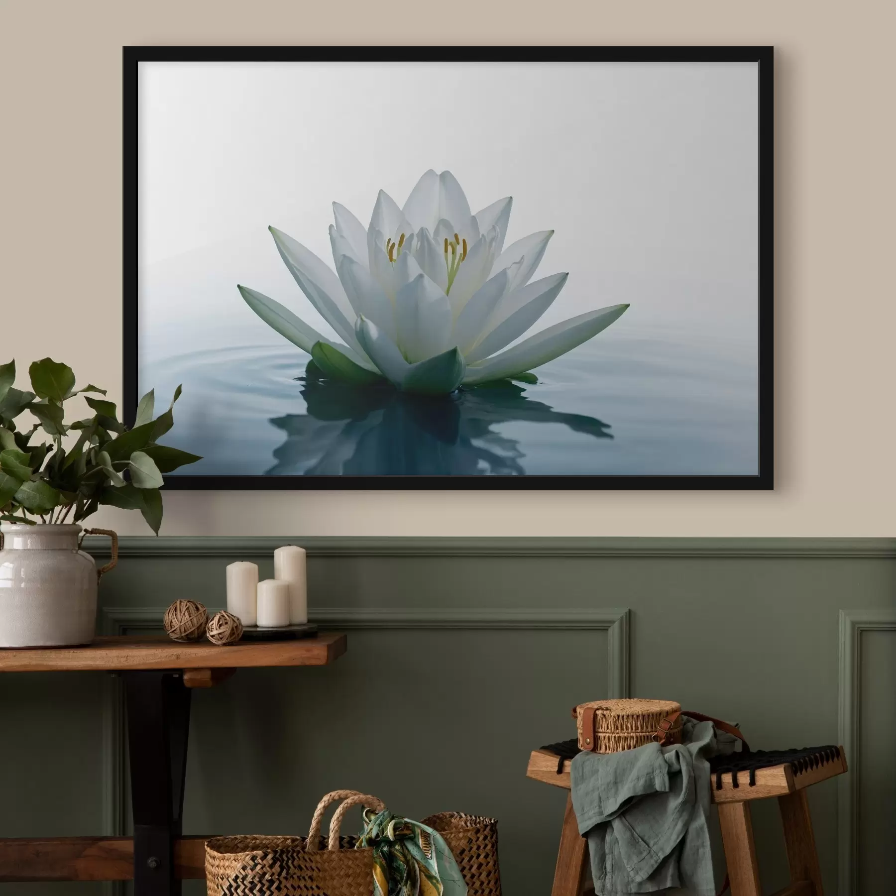 fotószőnyeg Liliom lebeg a vízen f42098