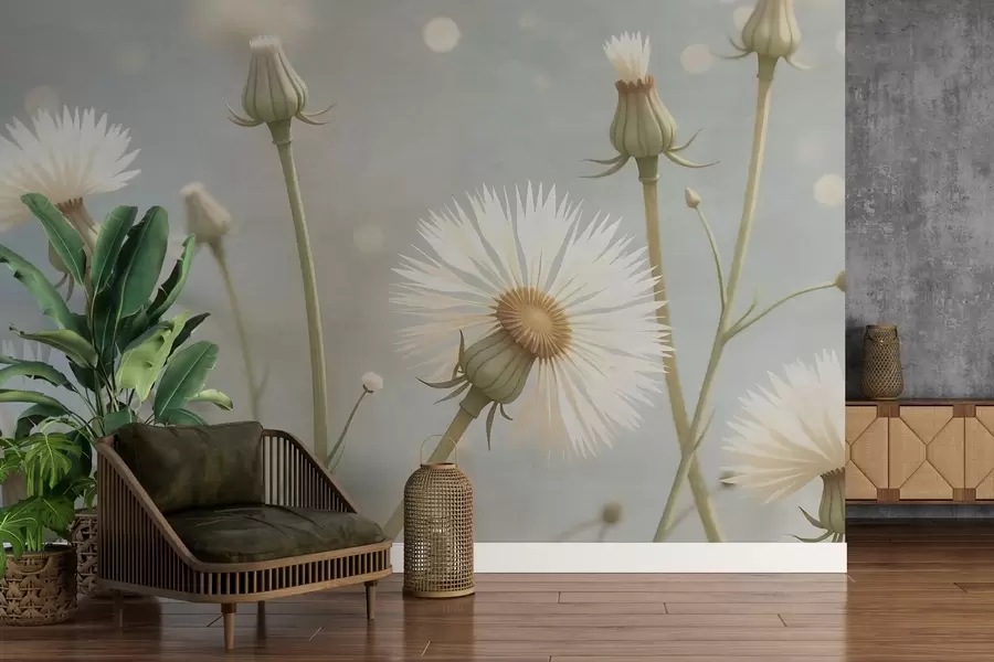 fotószőnyeg Festett légies pitypangok w02614