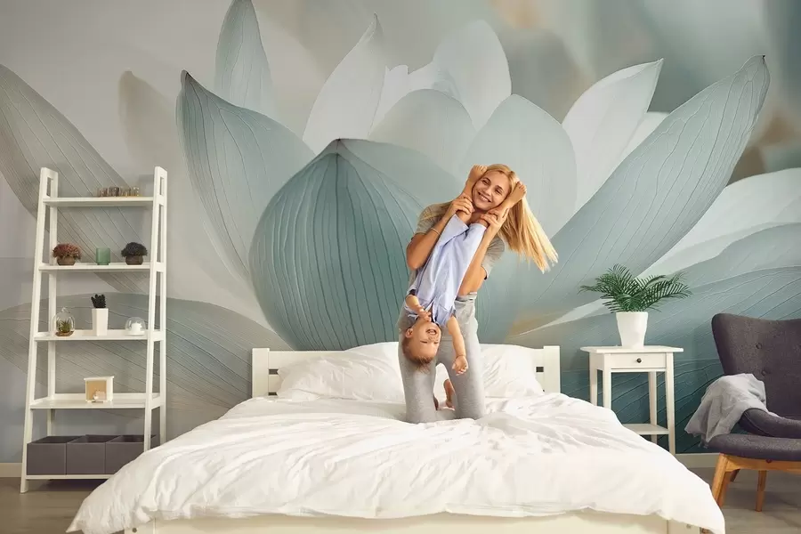 fotószőnyeg Elegáns lótusz finom árnyalatokban w08487