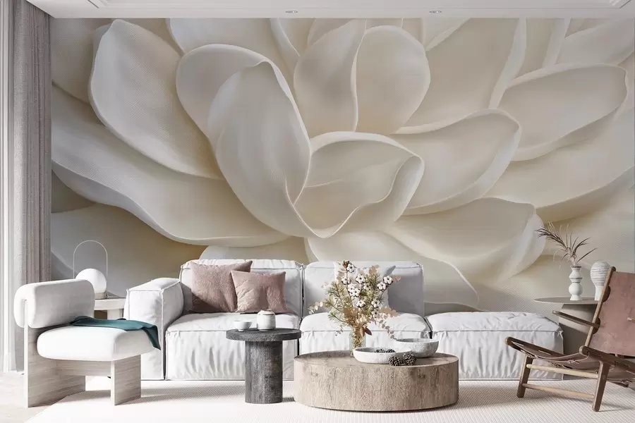 fotószőnyeg Egy könnyű zamatos virág közelről w08563