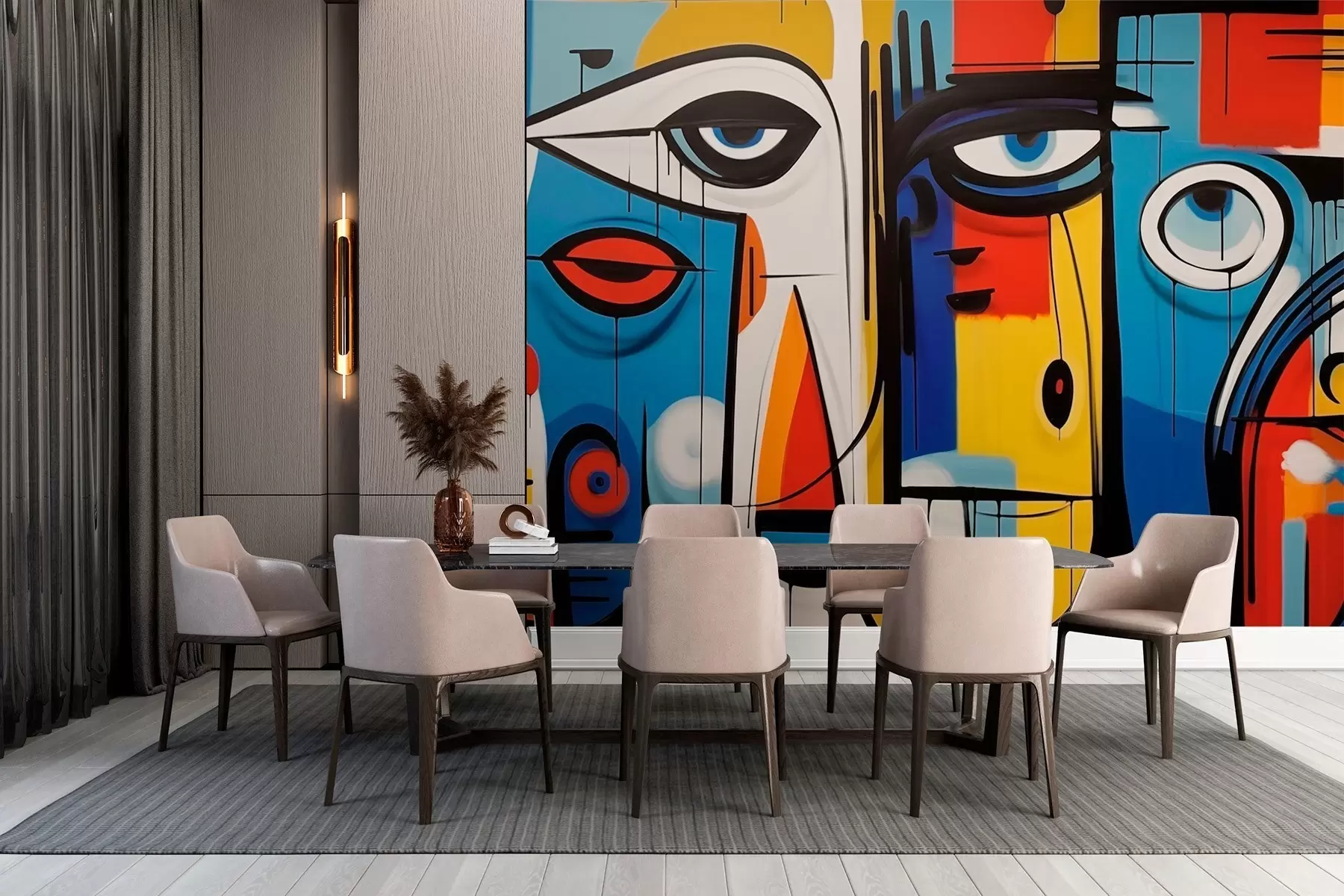 fotószőnyeg Absztrakt portré w02698