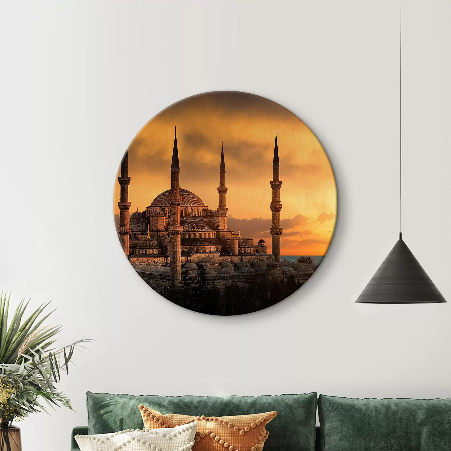 fotótapéta Kék mecset naplementében, Isztambul r33029