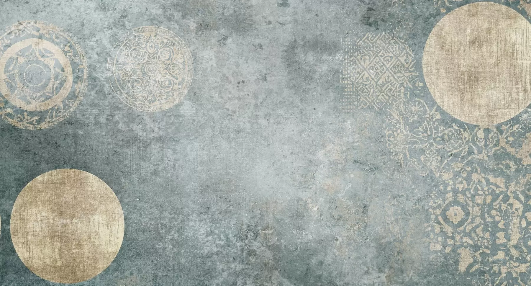 fotószőnyeg Sárga körök öregített háttéren w08627