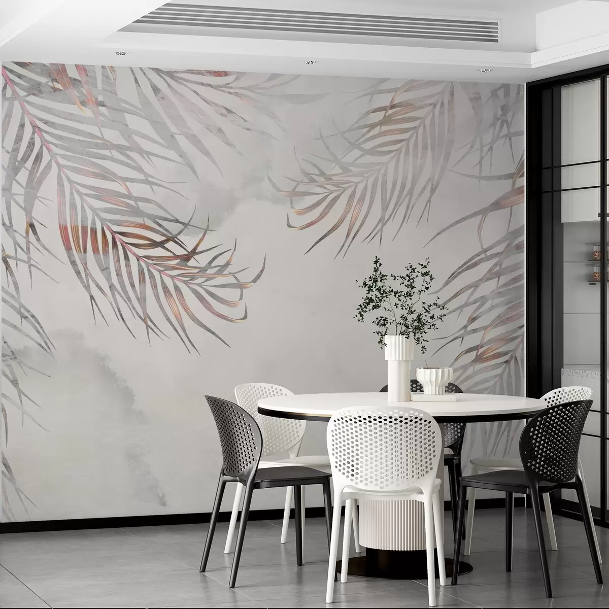 Fotószőnyeg Finom levelek lágy színekben u96553 - Uwalls.hu fotószőnyeg Finom levelek lágy színekben u96553