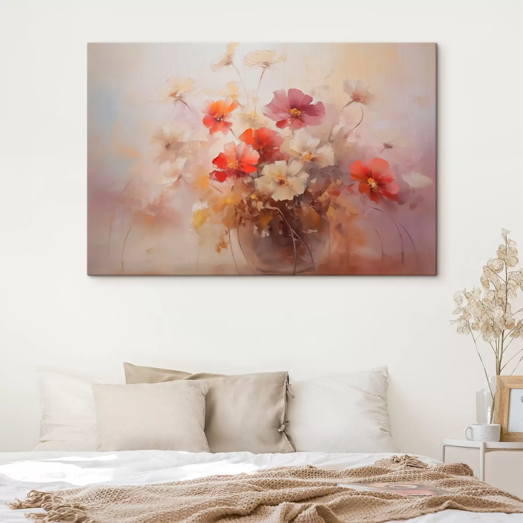 fotótapéta Virágok egy vázában festmény utánzata s42413