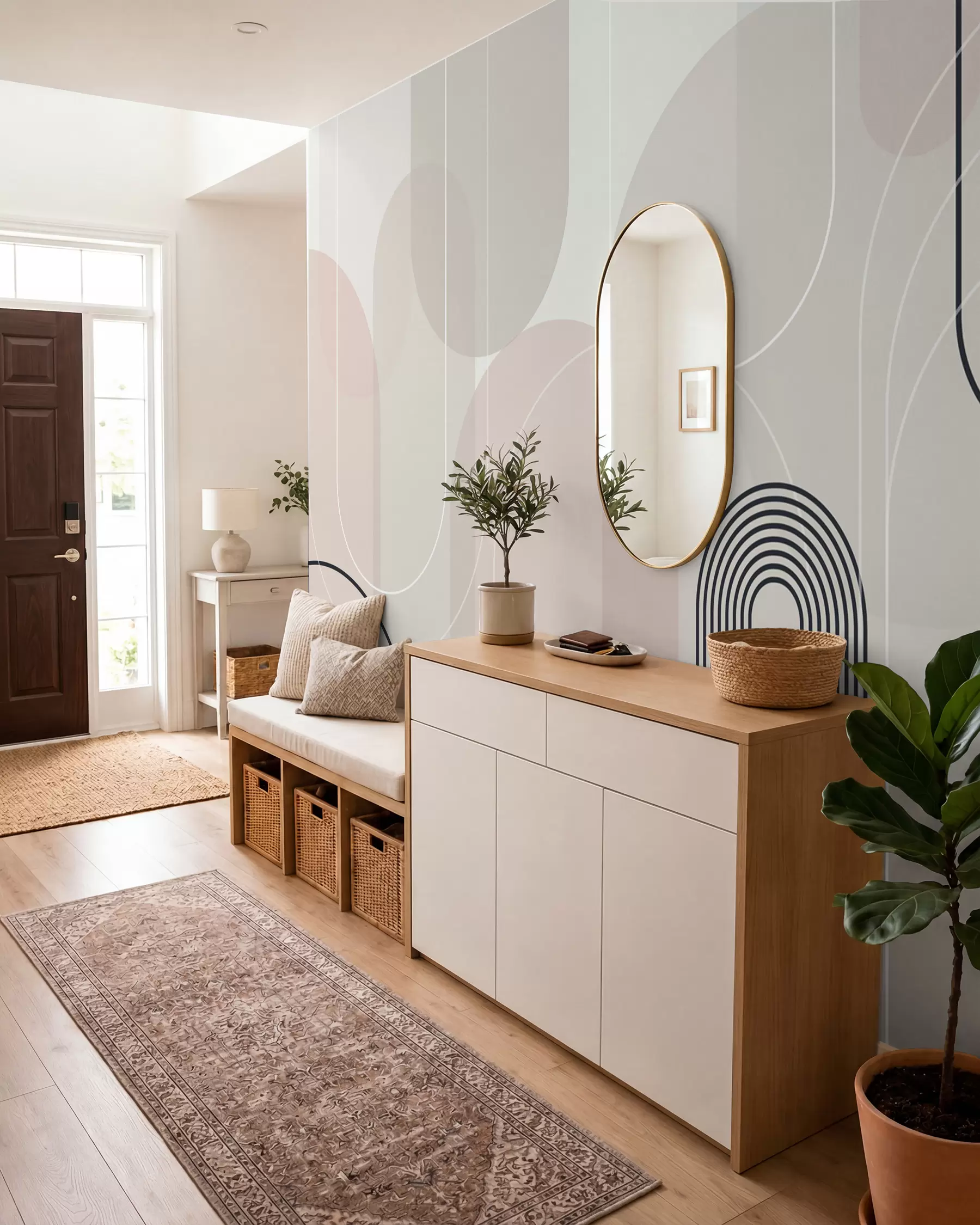 fotószőnyeg Stílusos minimalista ívek w02826