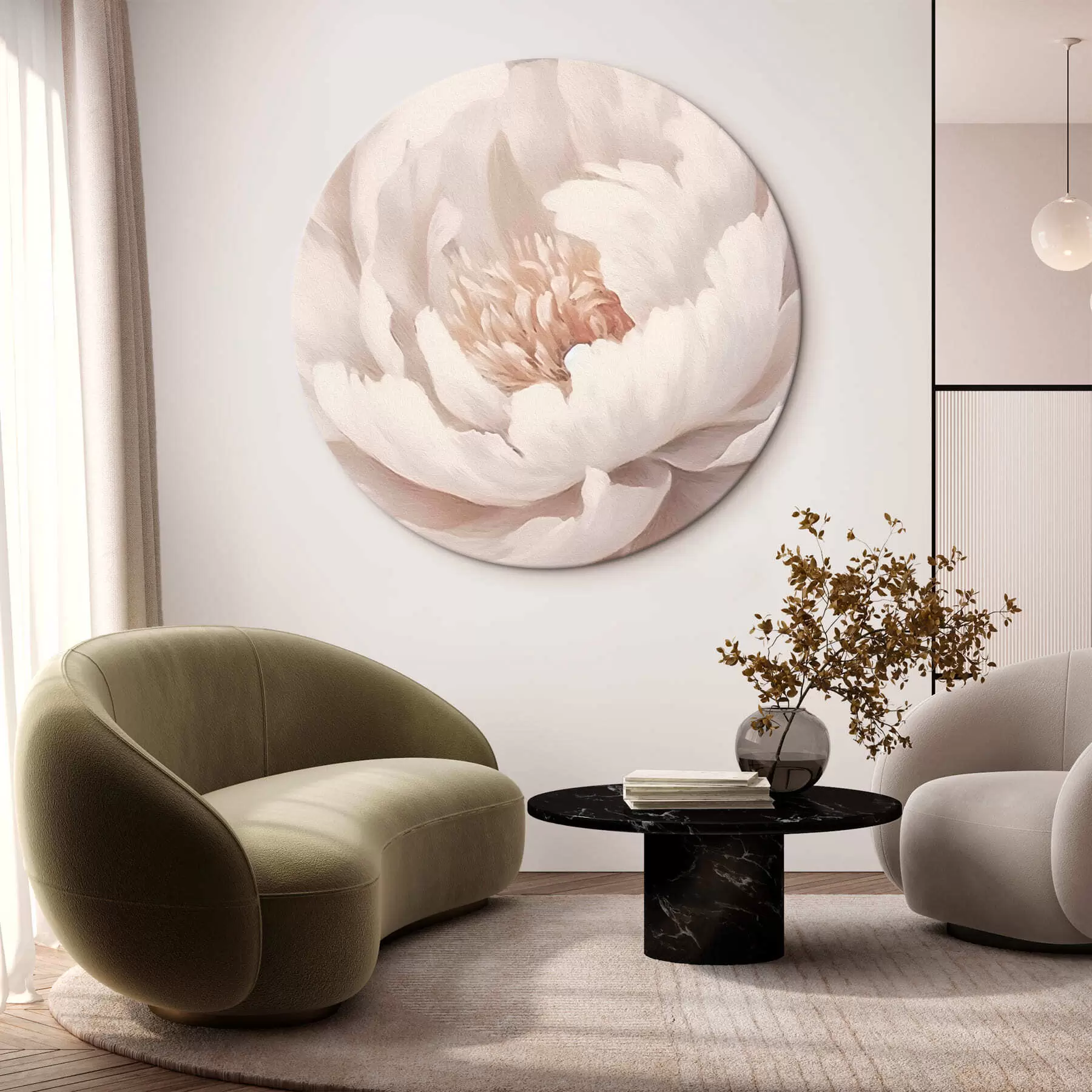 fotótapéta Nagy fehér pünkösdi rózsa r42637