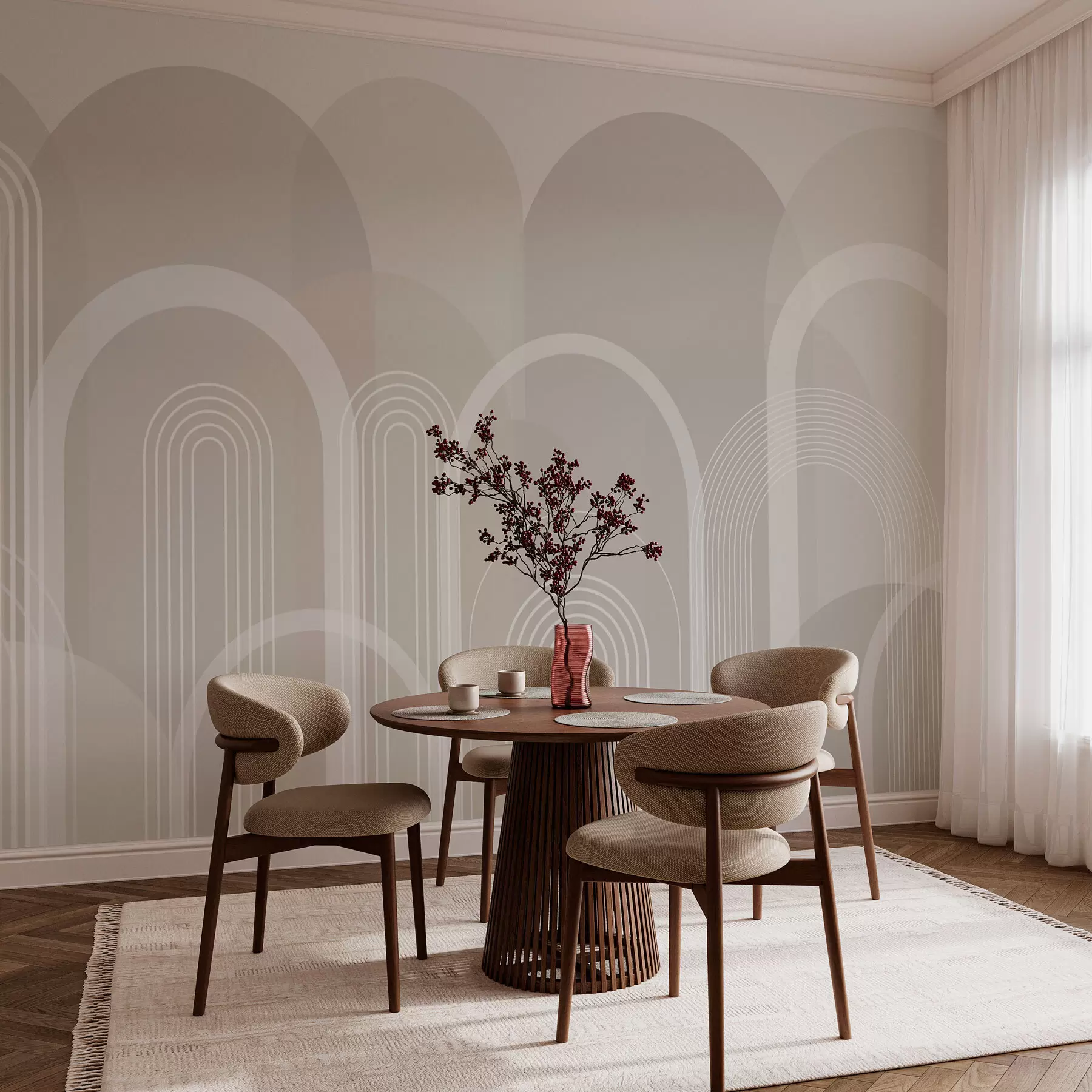 fotószőnyeg Geometrikus ívek boho w02935v1