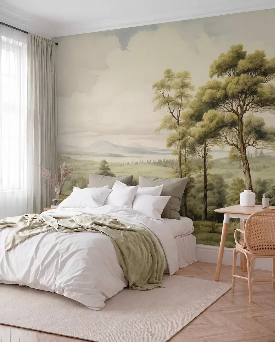 fotószőnyeg Modern akvarell tájkép w02978