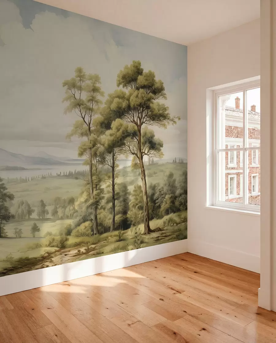fotószőnyeg Modern akvarell tájkép w02978