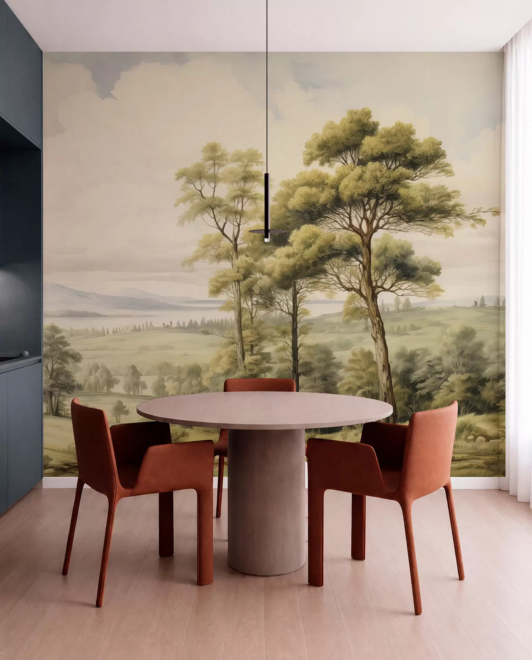 fotószőnyeg Modern akvarell tájkép w02978