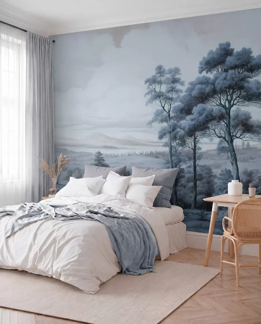 fotószőnyeg Modern akvarell tájkép w02978v1
