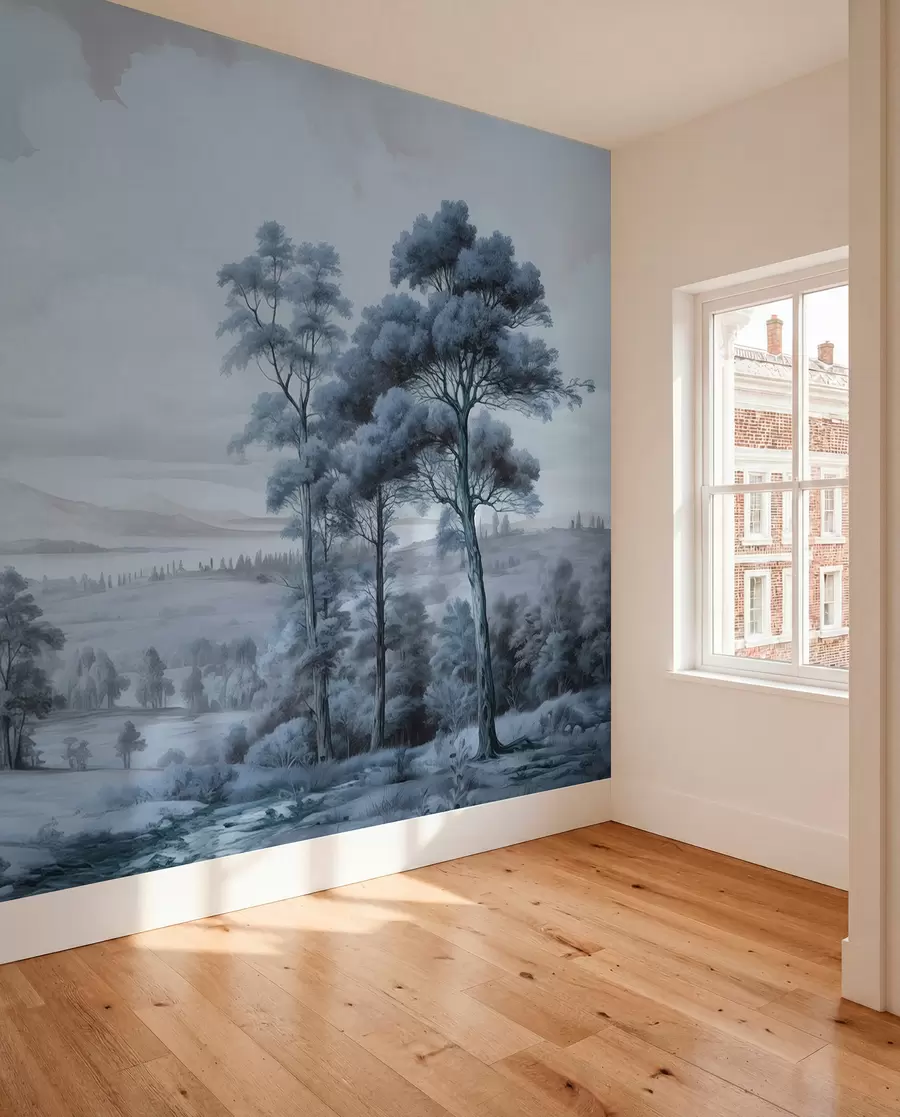 fotószőnyeg Modern akvarell tájkép w02978v1