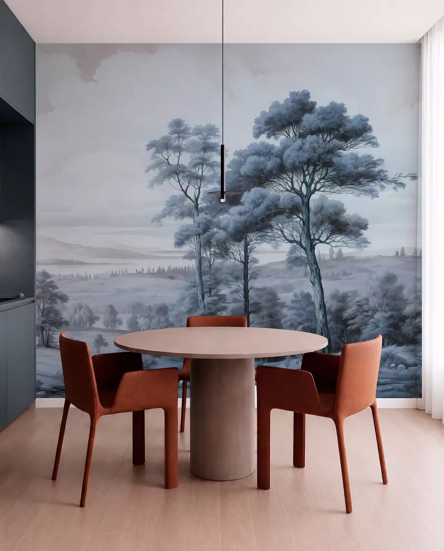 fotószőnyeg Modern akvarell tájkép w02978v1