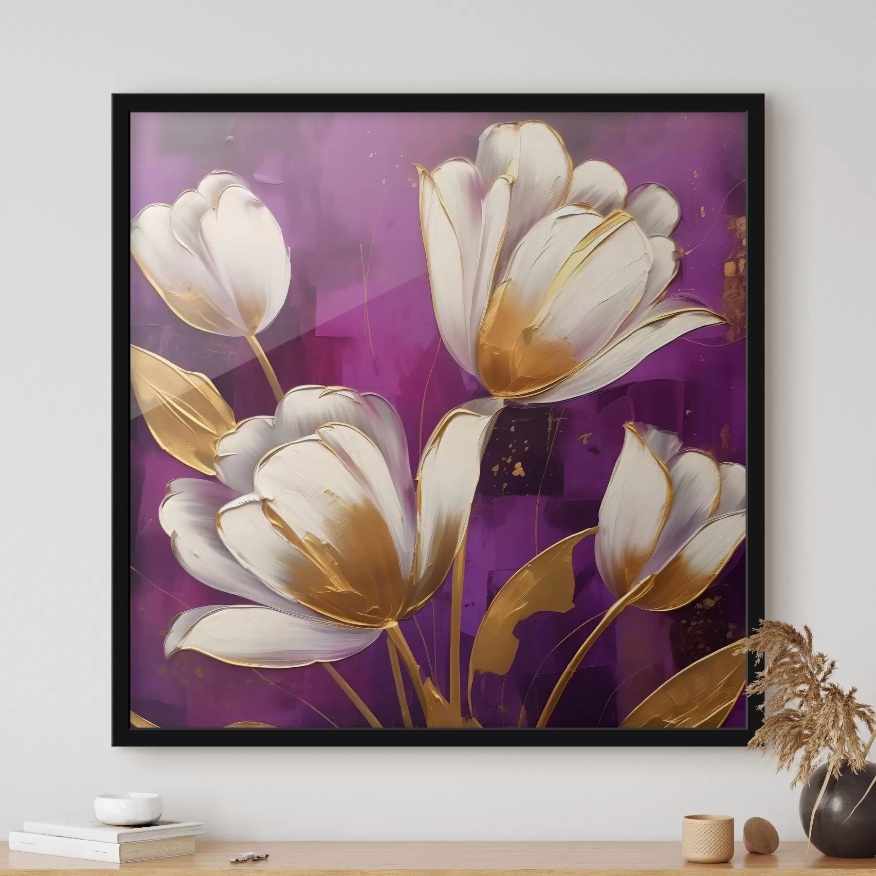 fotószőnyeg Fehér tulipánok f42819