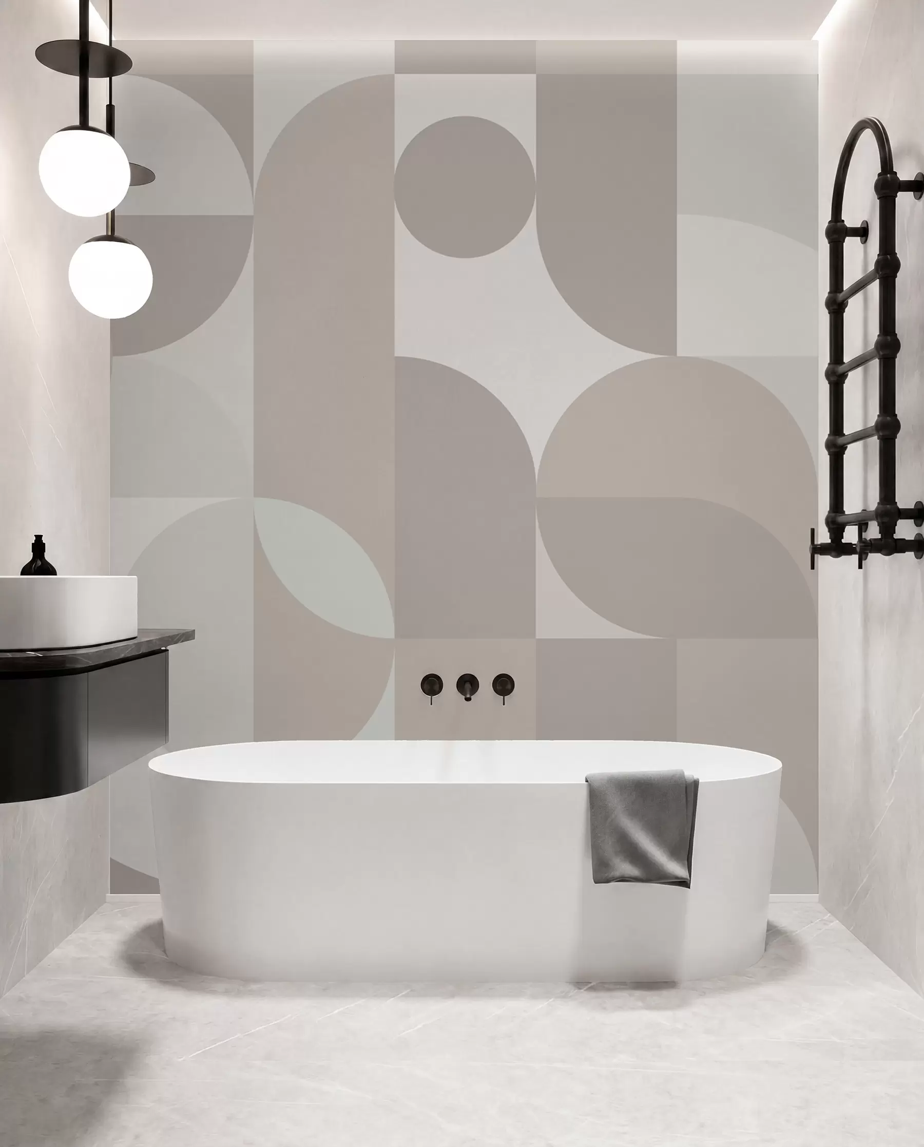 fotószőnyeg Stílusos geometria trend w03058