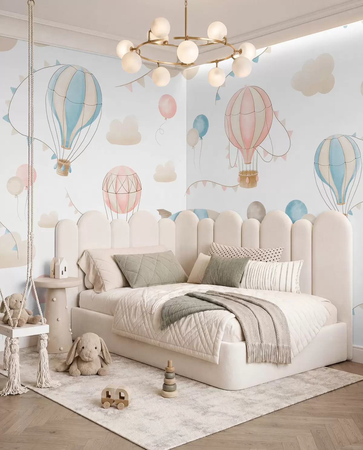 fotószőnyeg Gyermek akvarell design lufikkal w08765