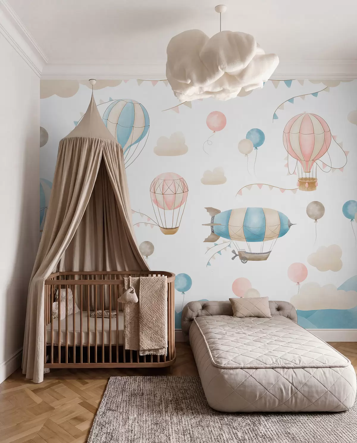 fotószőnyeg Gyermek akvarell design lufikkal w08765