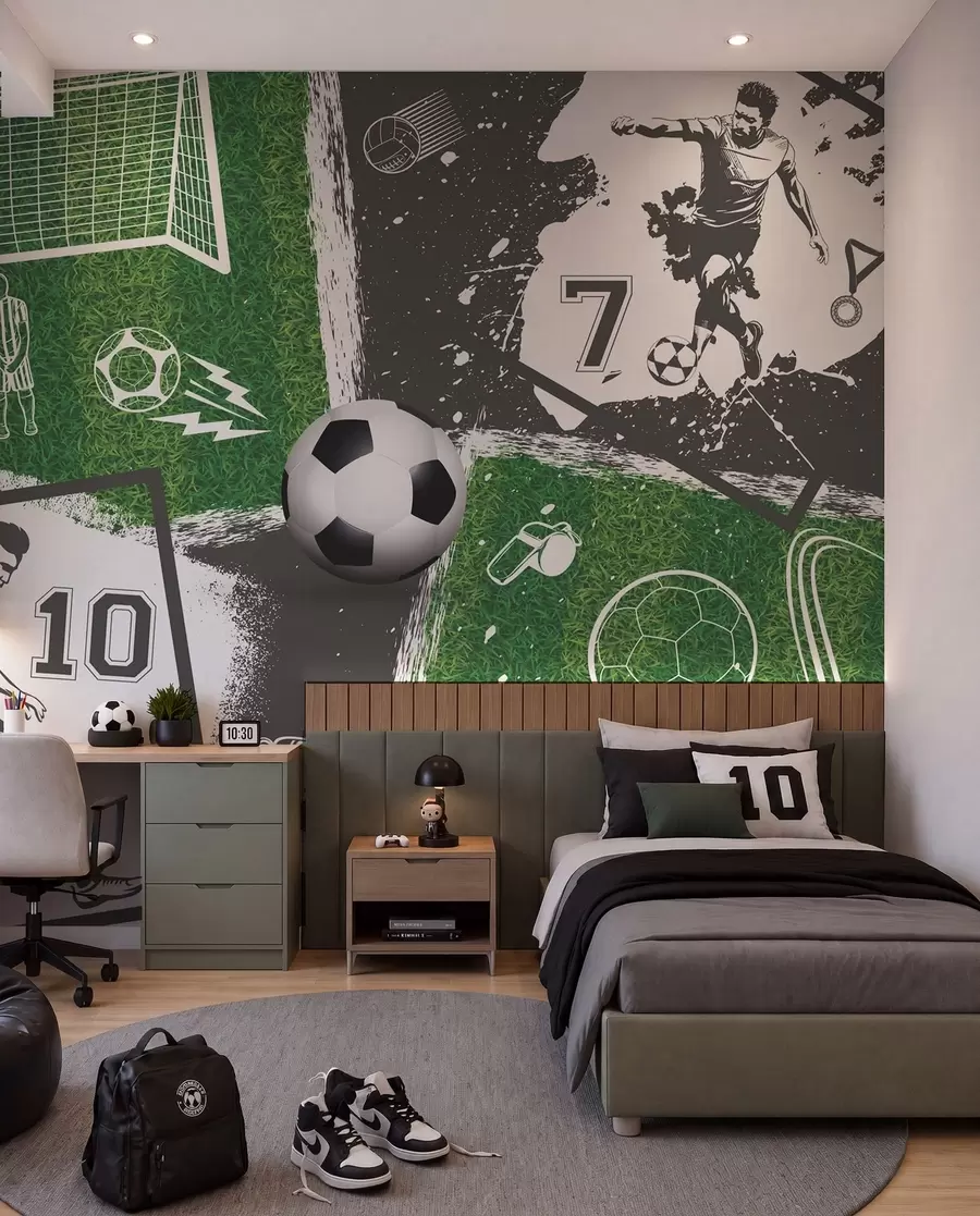 fotószőnyeg Futballmeccs kollázs w03121