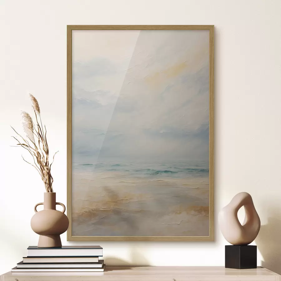 fotószőnyeg Tengeri strand akril festmény stílusban f42759