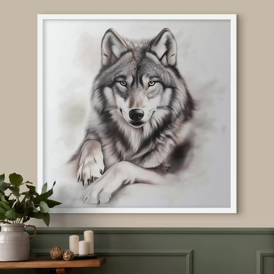 fotószőnyeg Egy gyönyörű farkas f42985