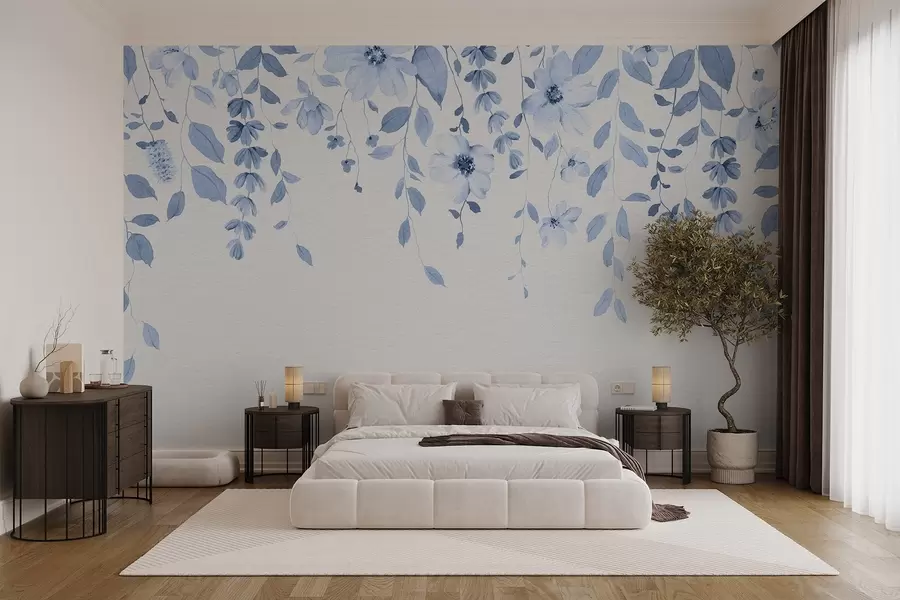 fotószőnyeg Akvarell virágok és levelek w03315v3
