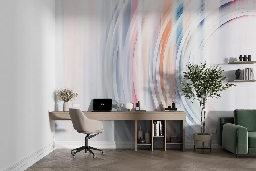 fotószőnyeg Absztrakt kaotikus gyűrűk w08929v1