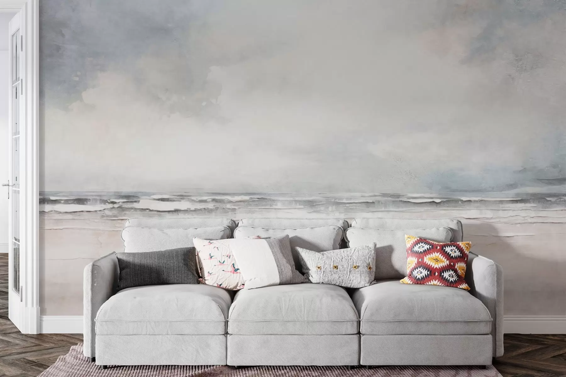 fotószőnyeg Az ég és a tenger találkozásának absztrakt horizontja w03441