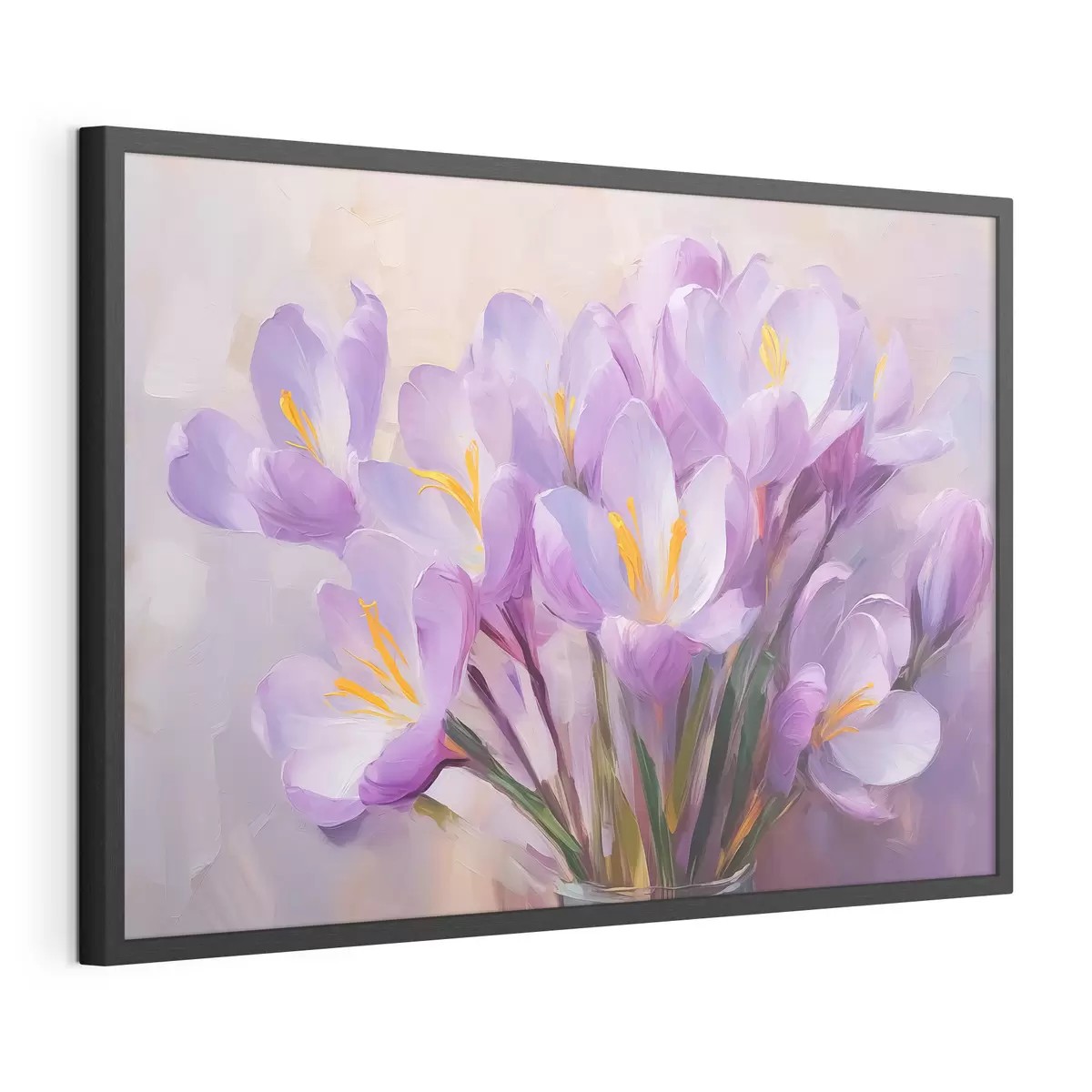 Plakát a sziklán Crocuses utánzás festmény f43437