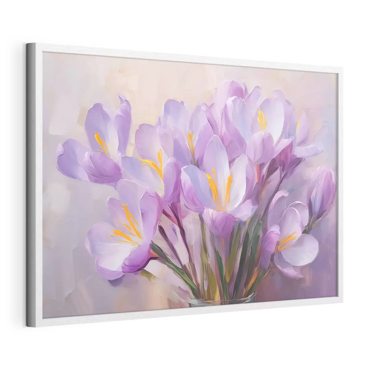 Plakát a sziklán Crocuses utánzás festmény f43437