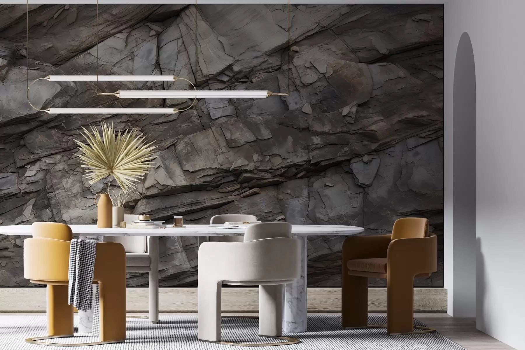 fotószőnyeg Festett sziklafal w03554