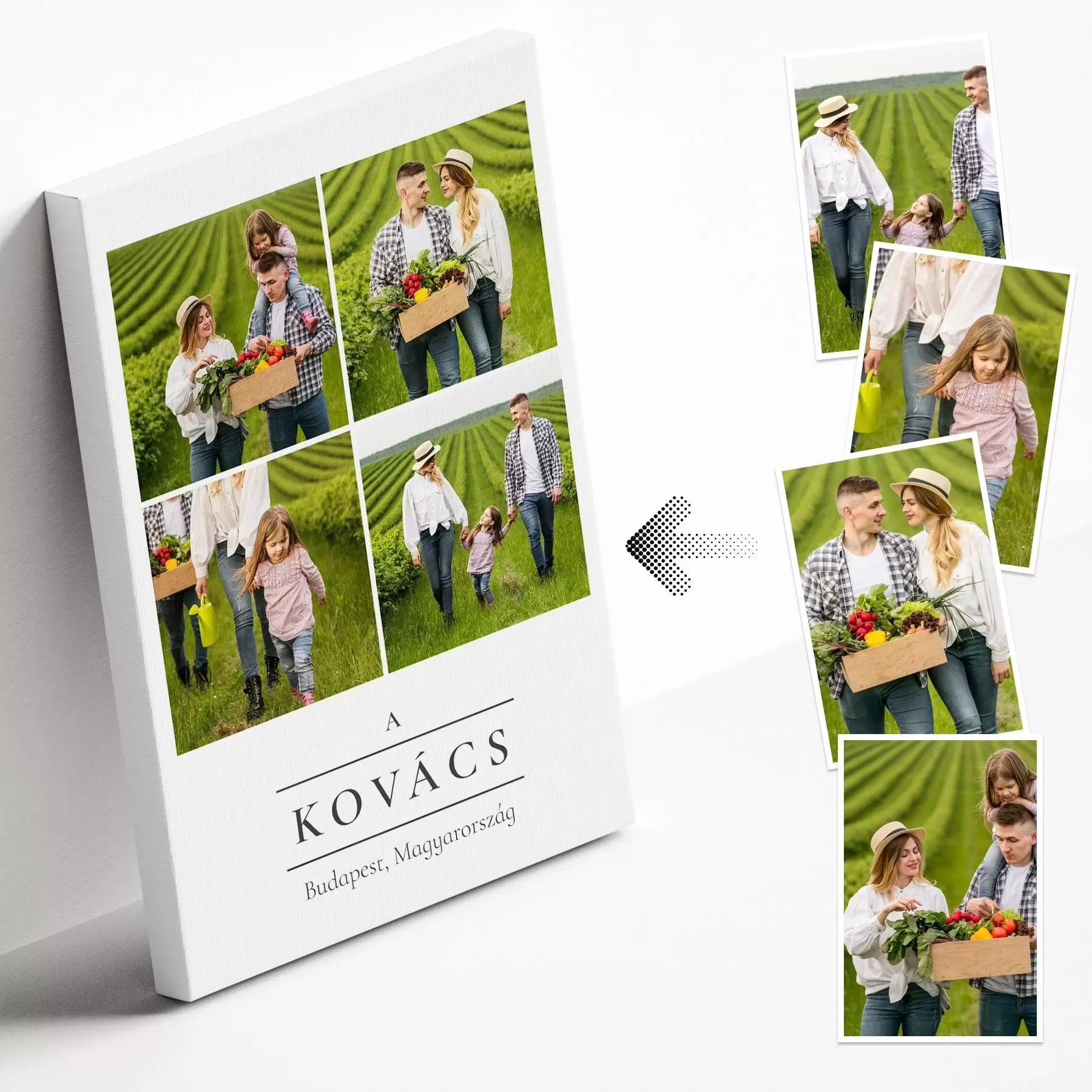 fotótapéta Egyedi vászonkép kollázs nyomtatása s43812