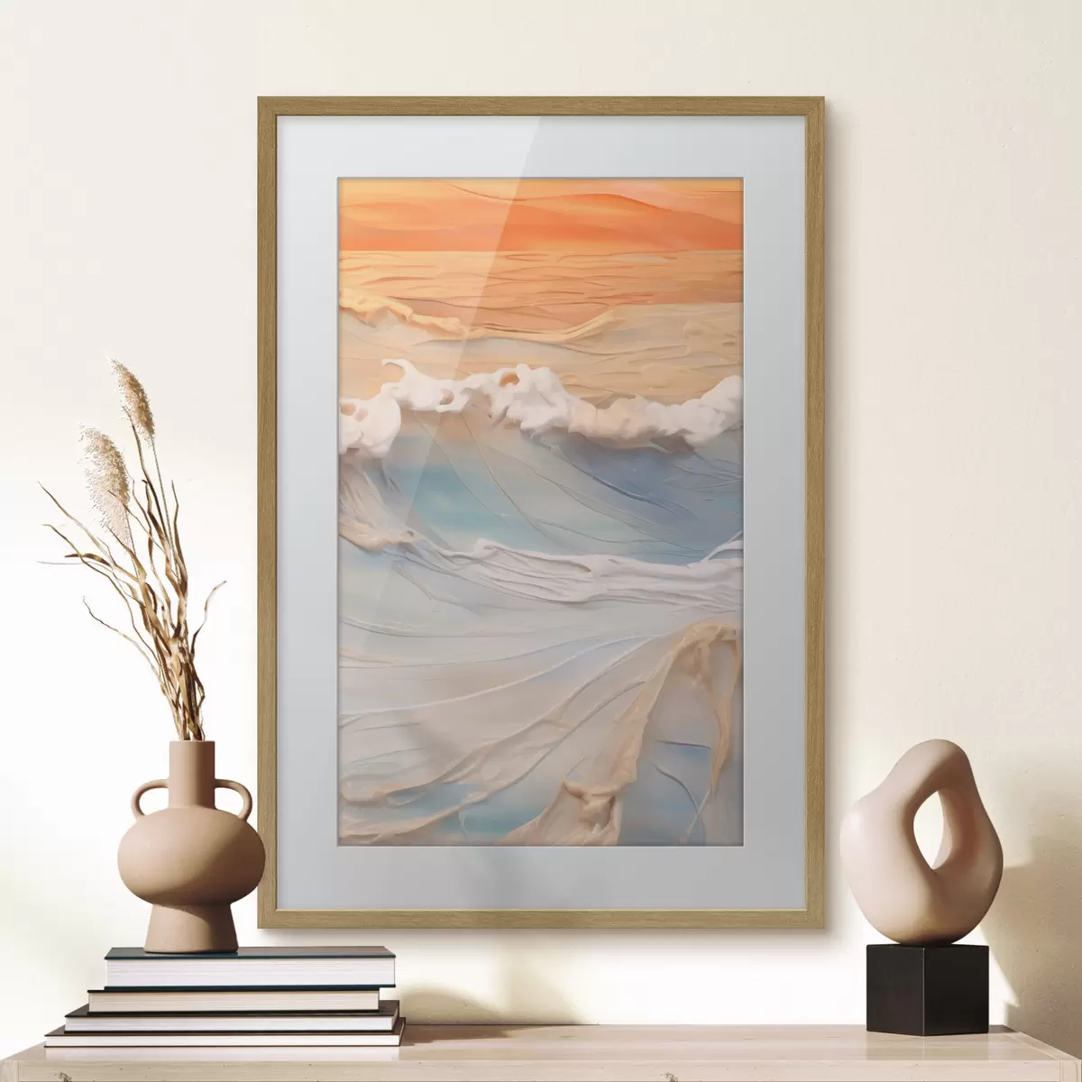 Plakát a sziklán Sunset Tides f43593