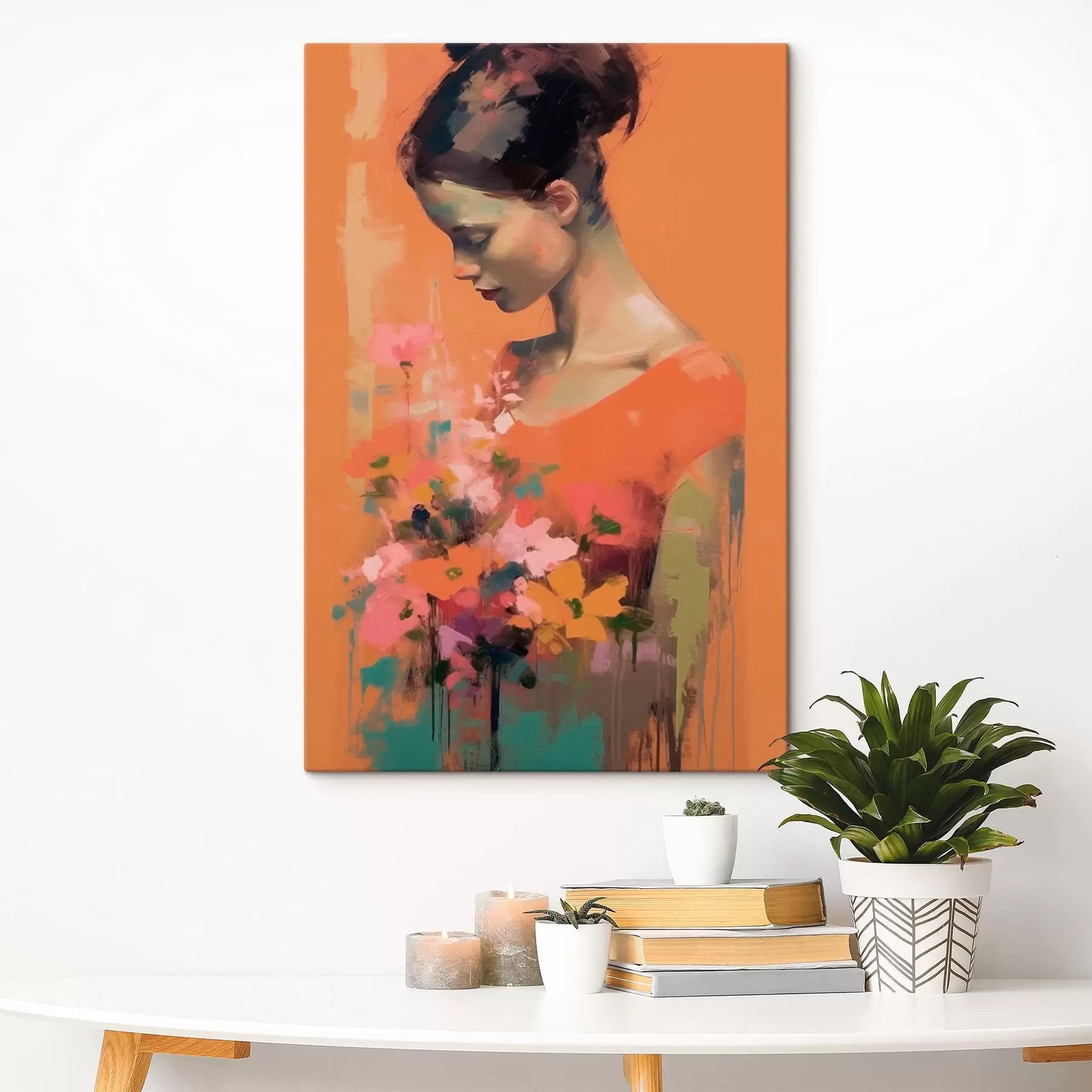 fotótapéta Lány és virágok s43933