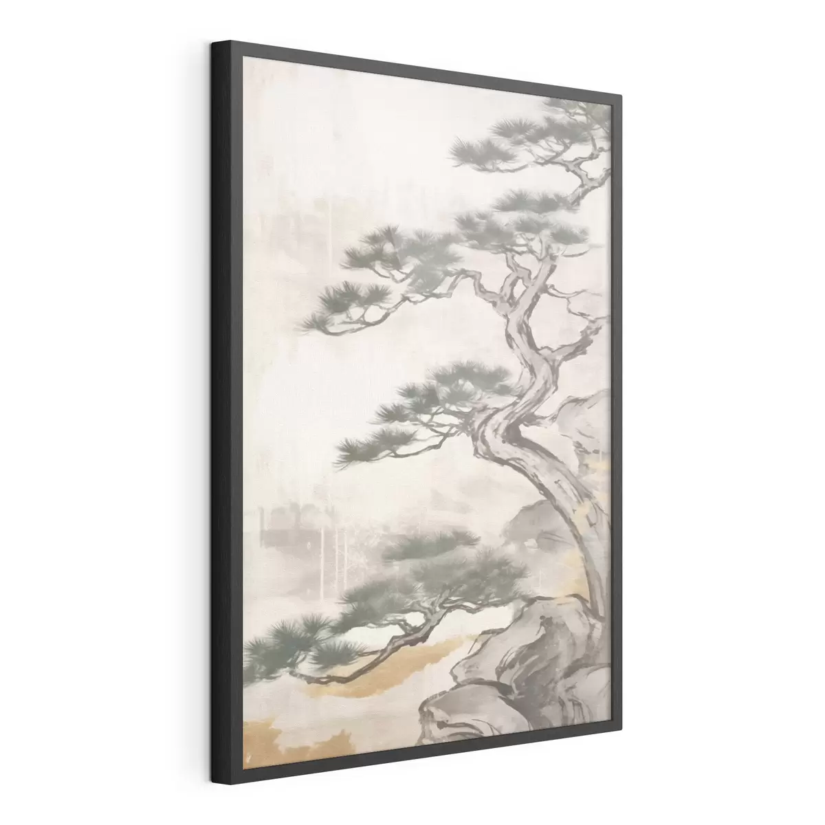 Plakát a sziklán Japán bonsai f43238