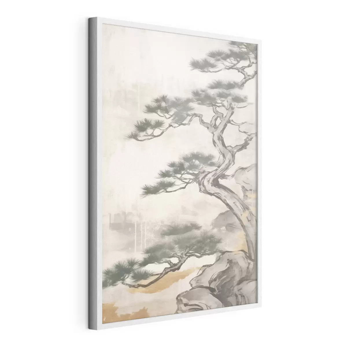 Plakát a sziklán Japán bonsai f43238