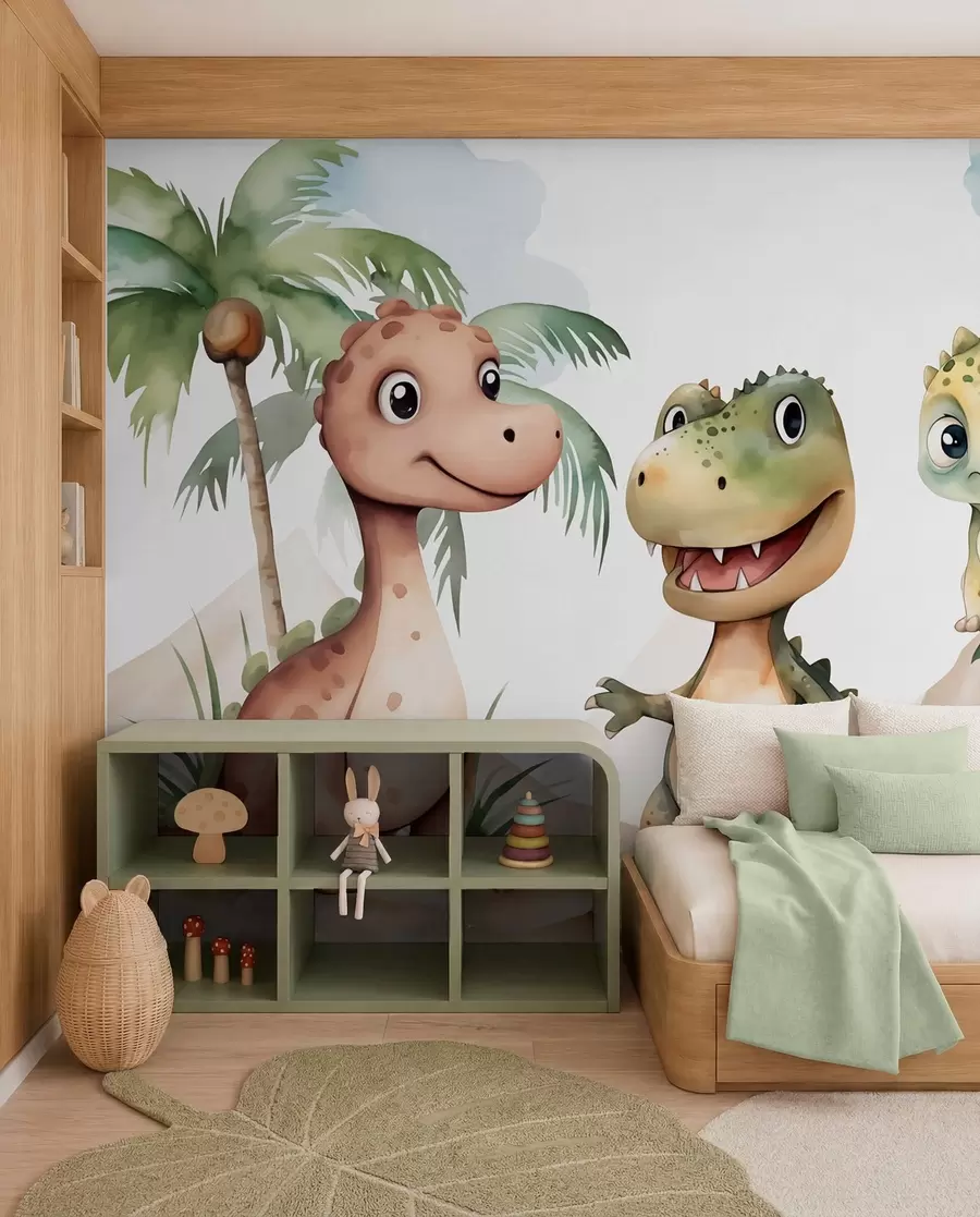 fotószőnyeg Három kis dinoszaurusz w03675