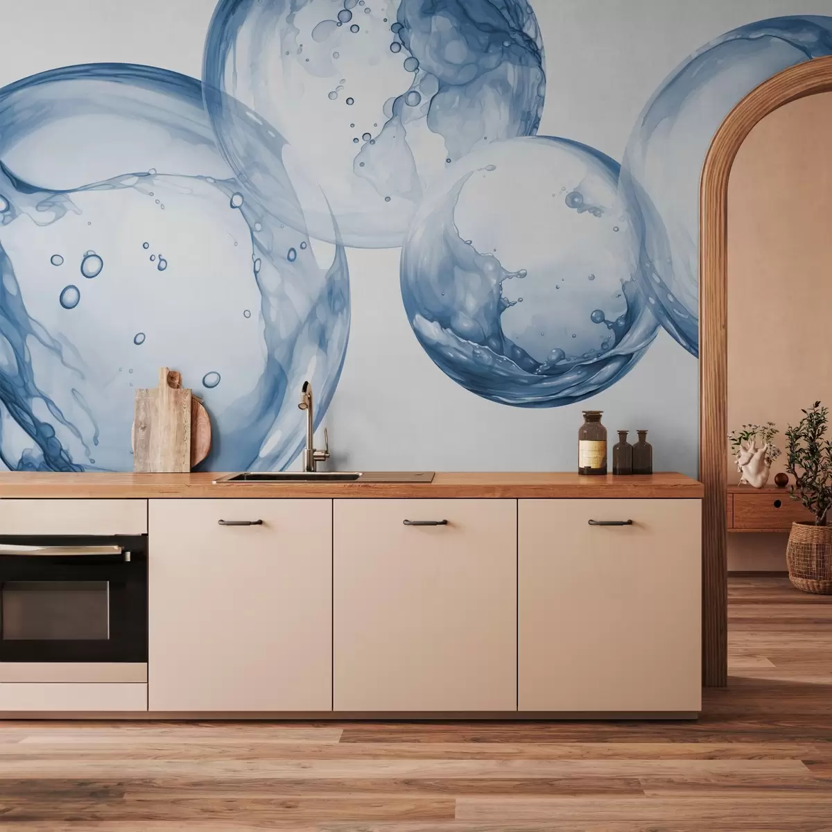 Fotószőnyeg Vízbuborékok vízfesték utánzata, kék árnyalatú w03736v1 - Uwalls.hu fotószőnyeg Vízbuborékok vízfesték utánzata, kék árnyalatú w03736v1