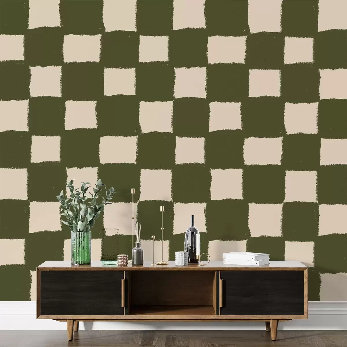 fotószőnyeg Négyzetek, rács, geometriai minta w03789