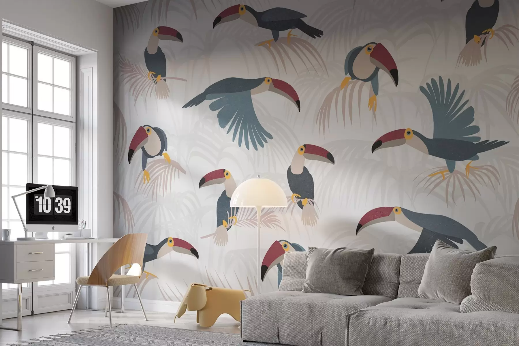 fotószőnyeg Tukánok a leveleken w03854v1