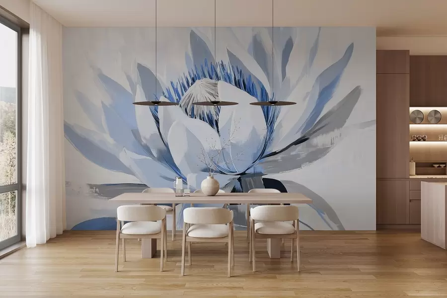 fotószőnyeg Nagy absztrakt virág akril w09066v1