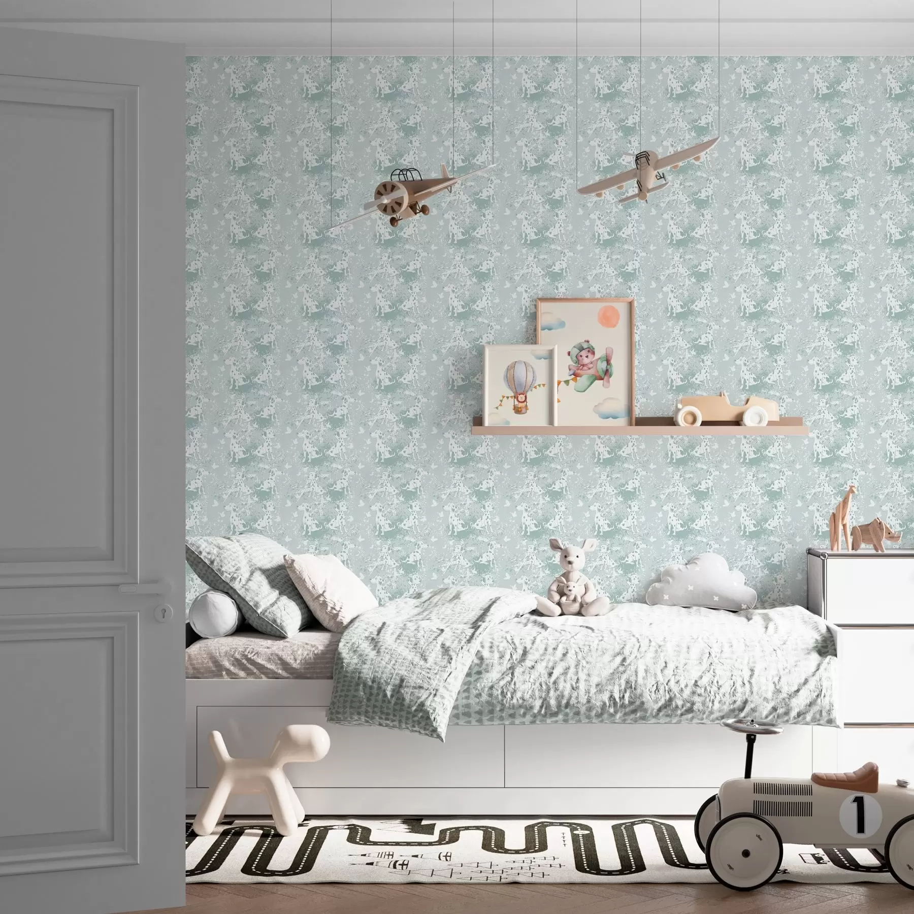 fotószőnyeg Vidám dalmaták a00122v2