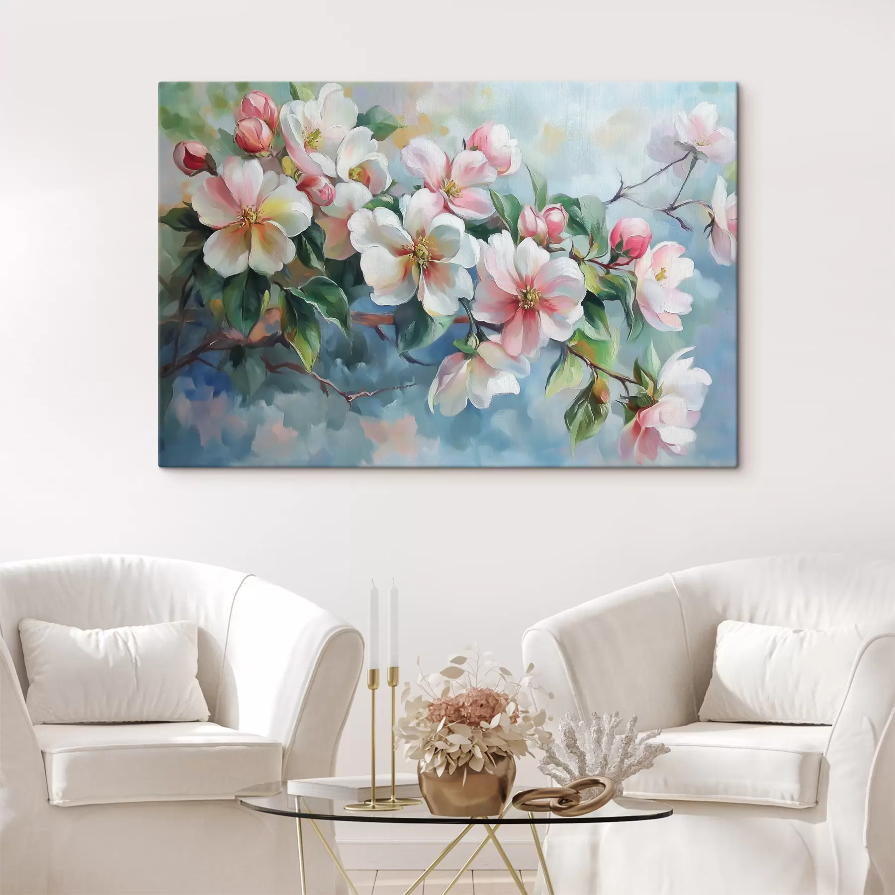 fotótapéta Ág virágokkal s44328