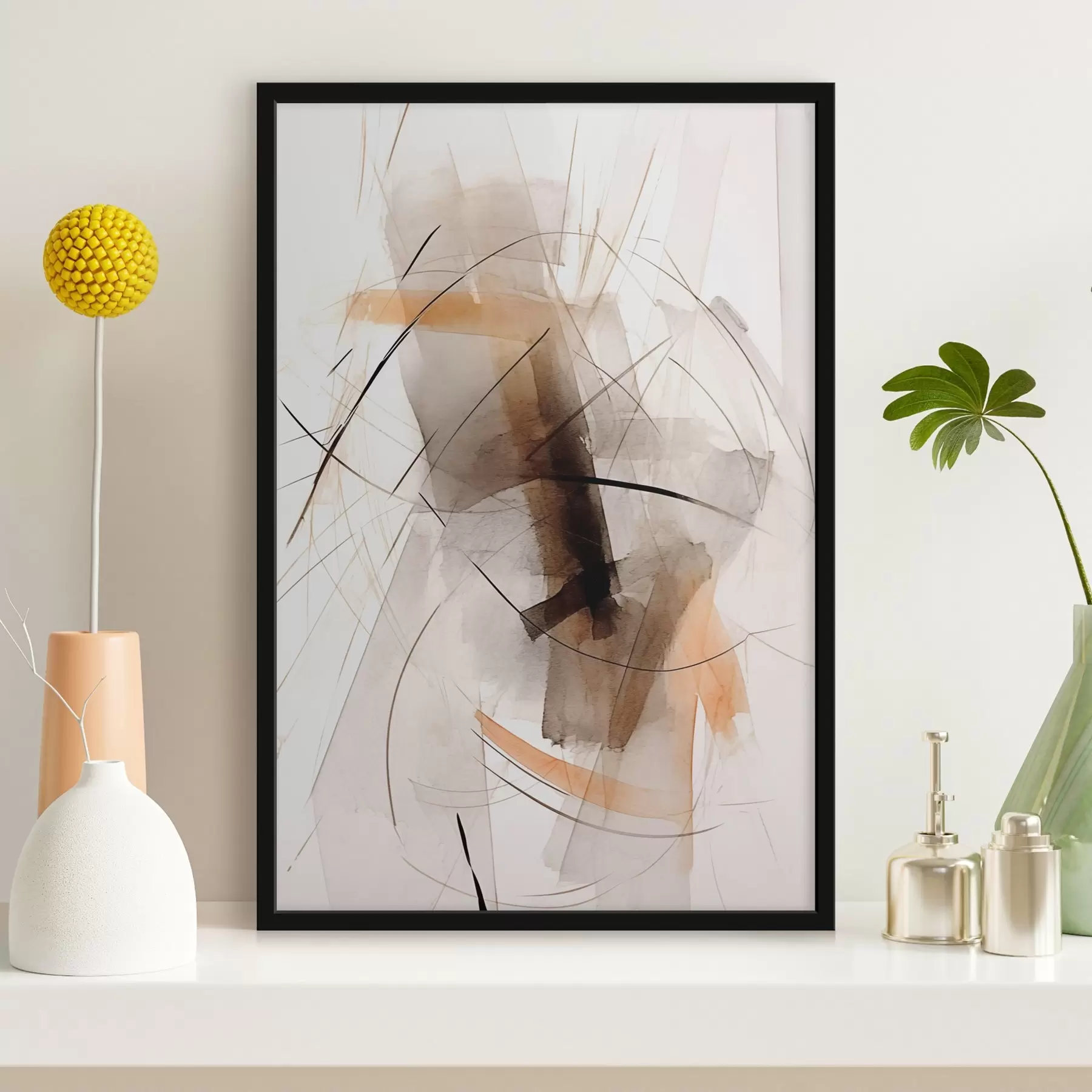 fotószőnyeg Vonalak és foltok absztrakció f44423