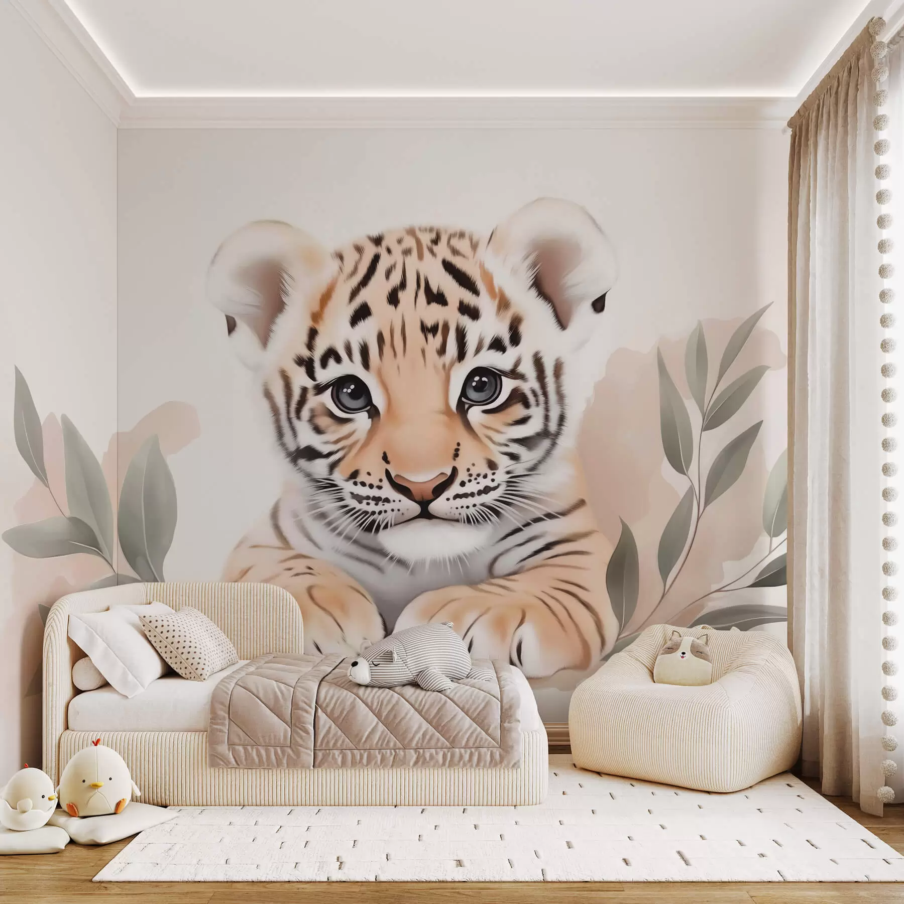 fotószőnyeg Aranyos kis tigris kölyök w03529