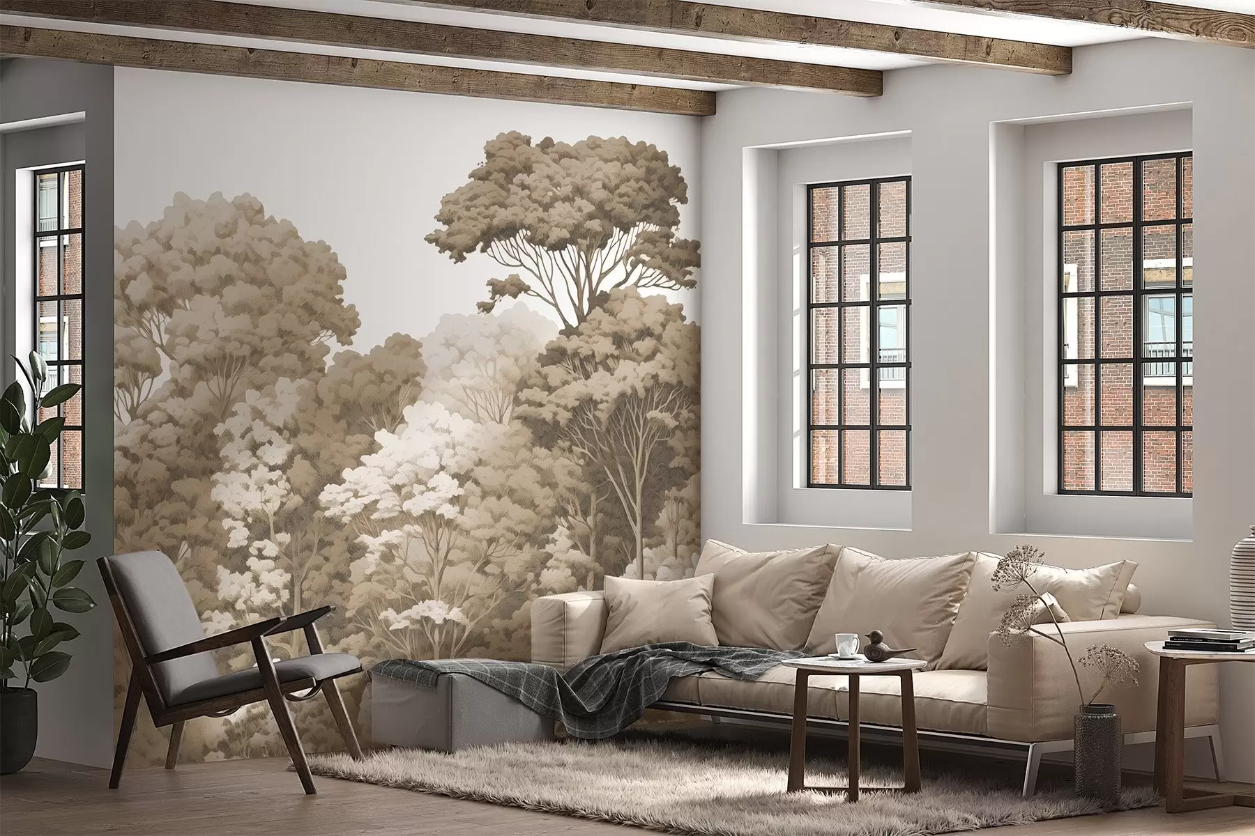 fotószőnyeg Erdei koronák w04044v1