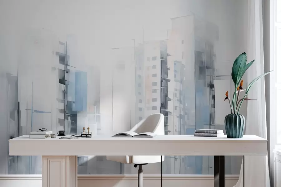 fotószőnyeg Absztrakt városkép utánzat festmény w04100