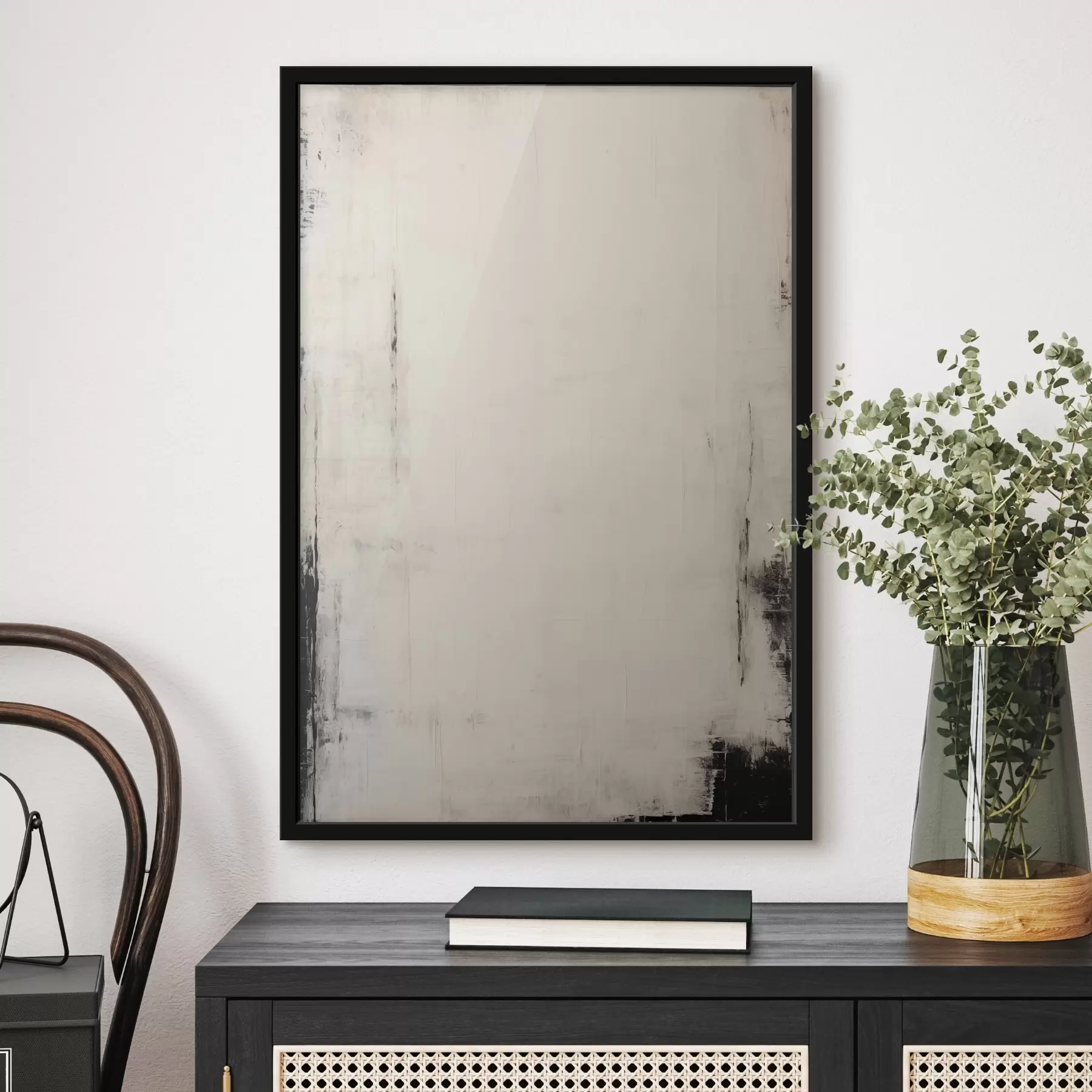 fotószőnyeg Világos háttér sötét vonásokkal f44741