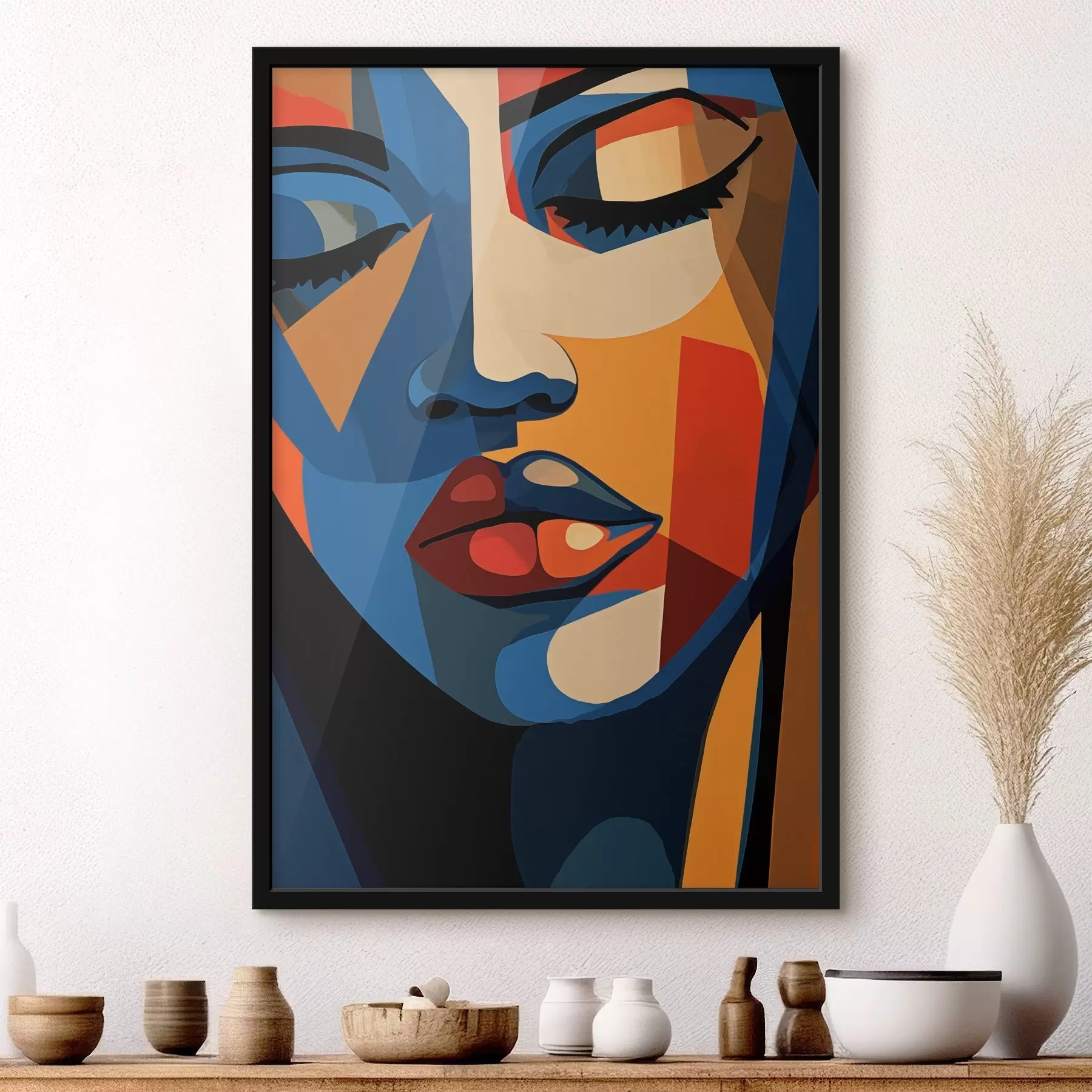 fotószőnyeg Portré pop art stílusban, grafikai akcentusokkal f44759